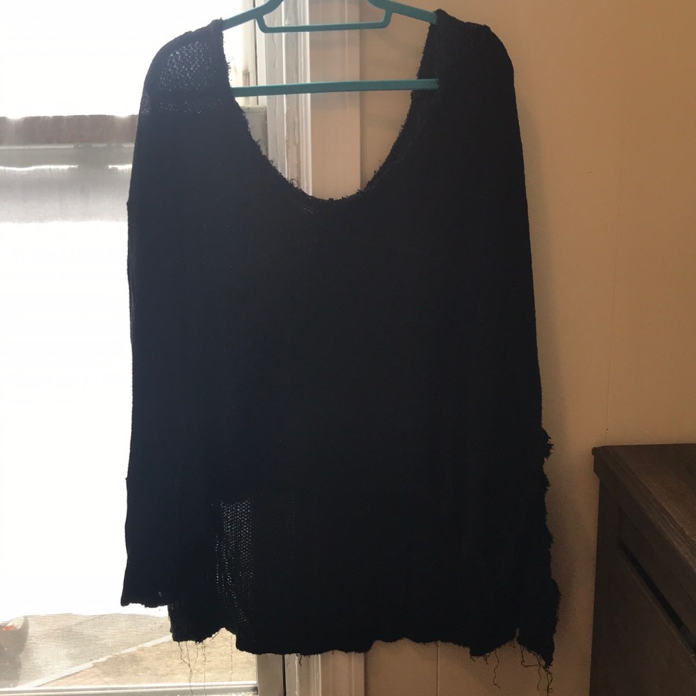 Large black Free People top